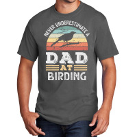 Funny Dad At Birding Fathers Day Gift Men Yellow Basic T-shirt | Artistshot