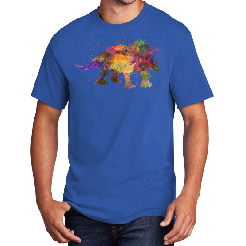 Triceratops In Watercolor Tumblr Basic T-shirt | Artistshot