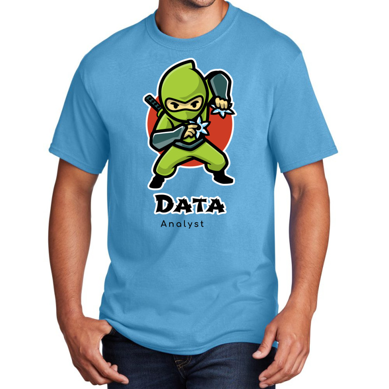 The Fast Data Analyst Red Basic T-shirt | Artistshot