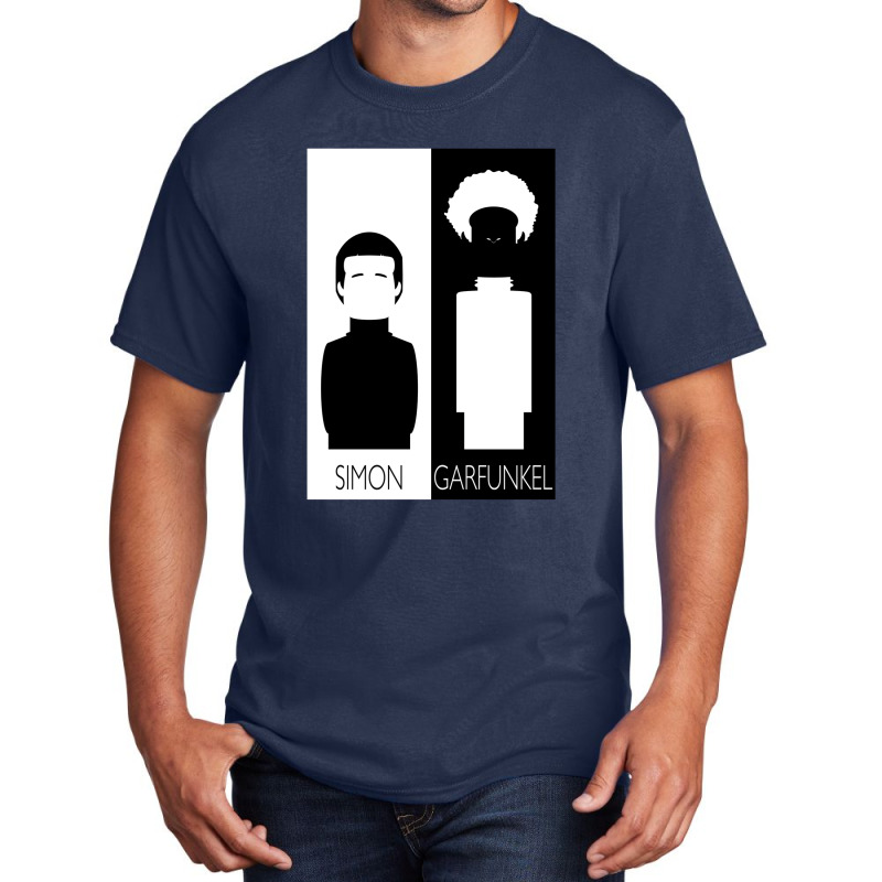 Simon And Garfunkel B&w Basic T-shirt | Artistshot