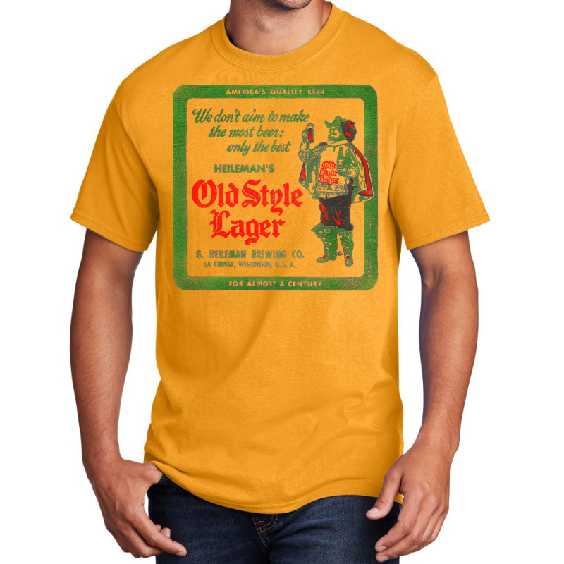 Old Style Lager      Vintage Aesthetic Basic T-shirt by zaheretippanp | Artistshot