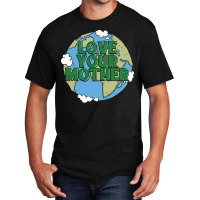 Earth Day Music Blue Hipster Basic T-shirt | Artistshot