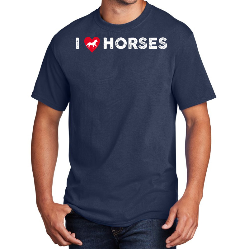 Lovely Horse  I Love My Horse Hippie Basic T-shirt by wsletiguuri | Artistshot