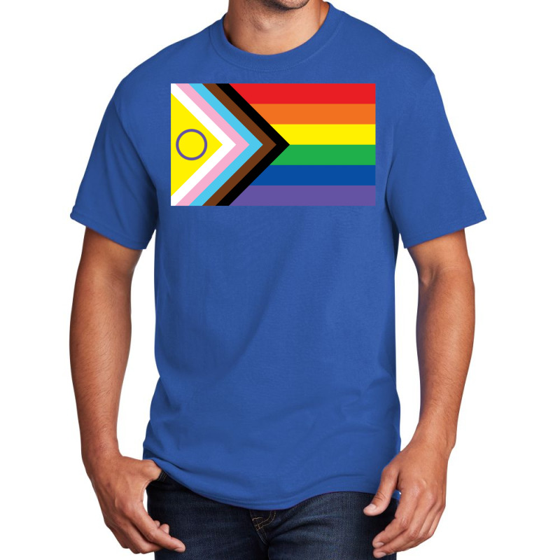 New 2021 Intersex Inclusive Progress Pride Flag Basic T-shirt by znaidiativot | Artistshot