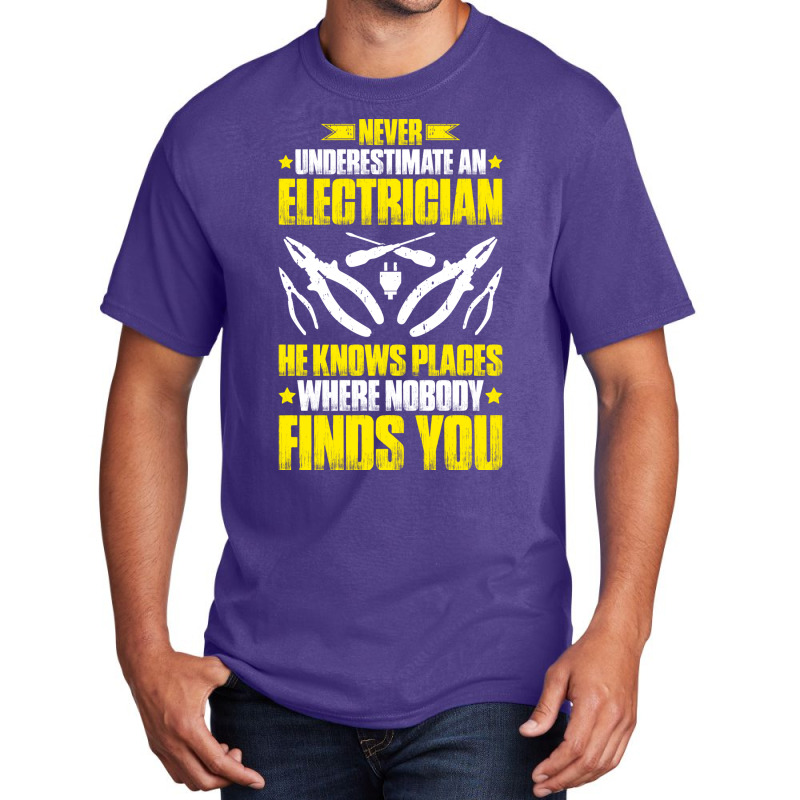 Electrician Lineman Wireman Electronics Technician Basic T-shirt | Artistshot