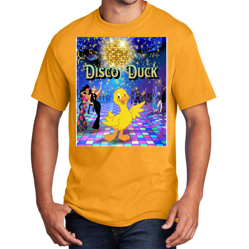 Disko Duck Girl Basic T-shirt by argirwpaenov9 | Artistshot