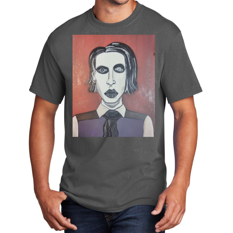 Marilyn Manson Basic T-shirt by cevassanadel | Artistshot