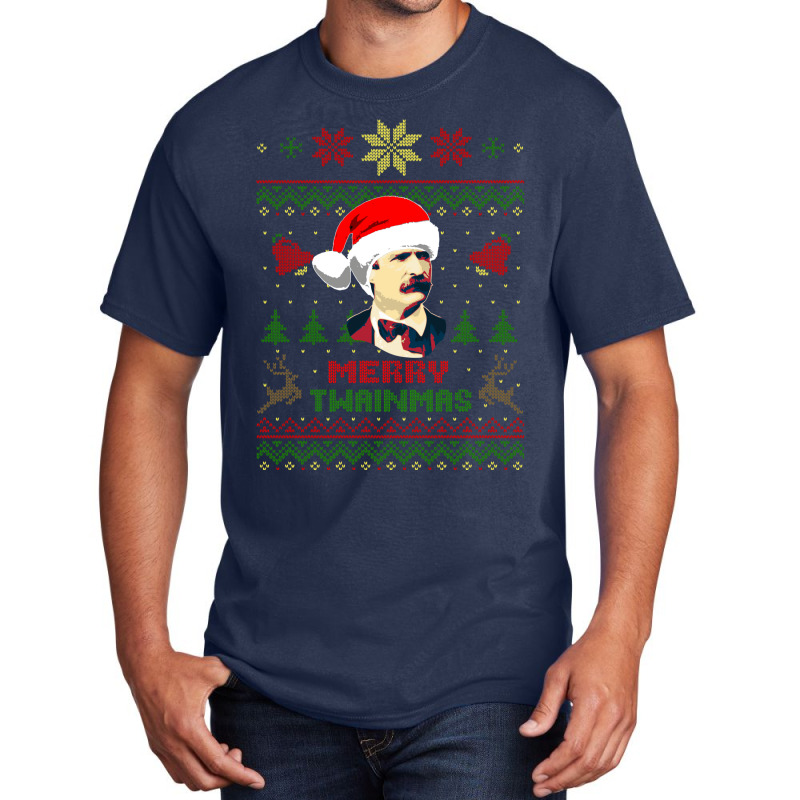 Mark Twain Merry Twainmas Christmas 1 Basic T-shirt | Artistshot