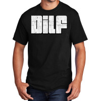 Dilf  Retro Style Typography Design3 Basic T-shirt | Artistshot