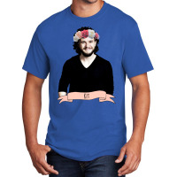 Kit Harington Wearing A Flower Crown Basic T-shirt | Artistshot