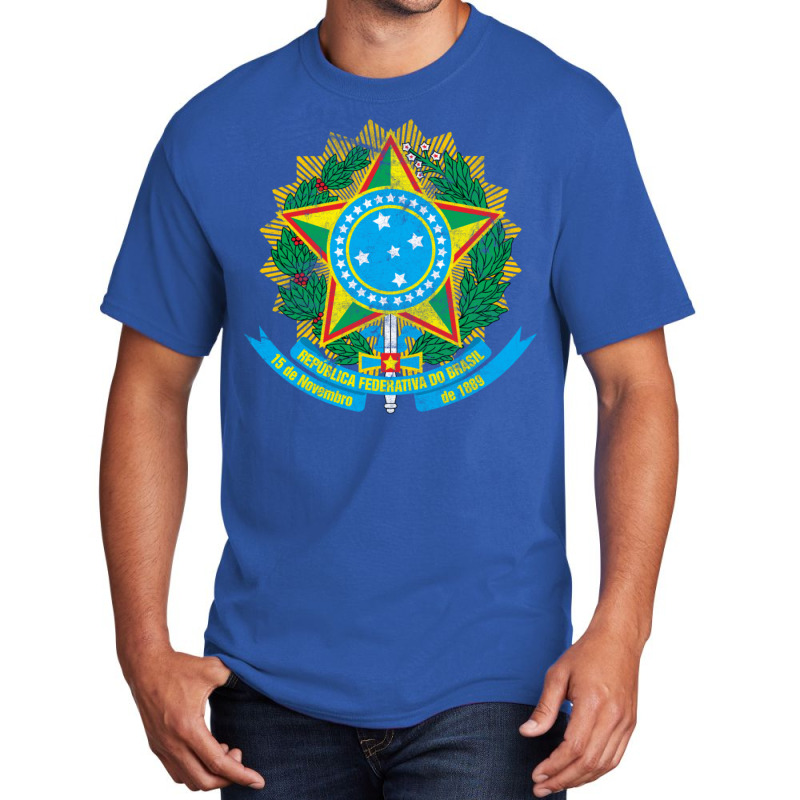 Brazil  Vintage Look Faded Flag Design1 Basic T-shirt | Artistshot