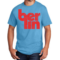 Berlin  Retro Typography Design Basic T-shirt | Artistshot