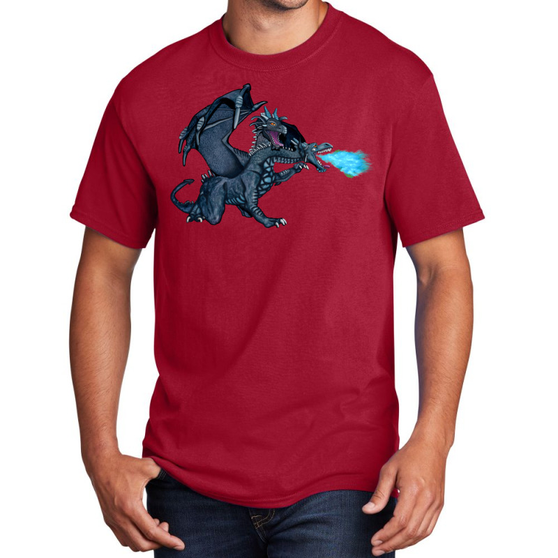 Two Headed Ice Dragon Basic T-shirt | Artistshot