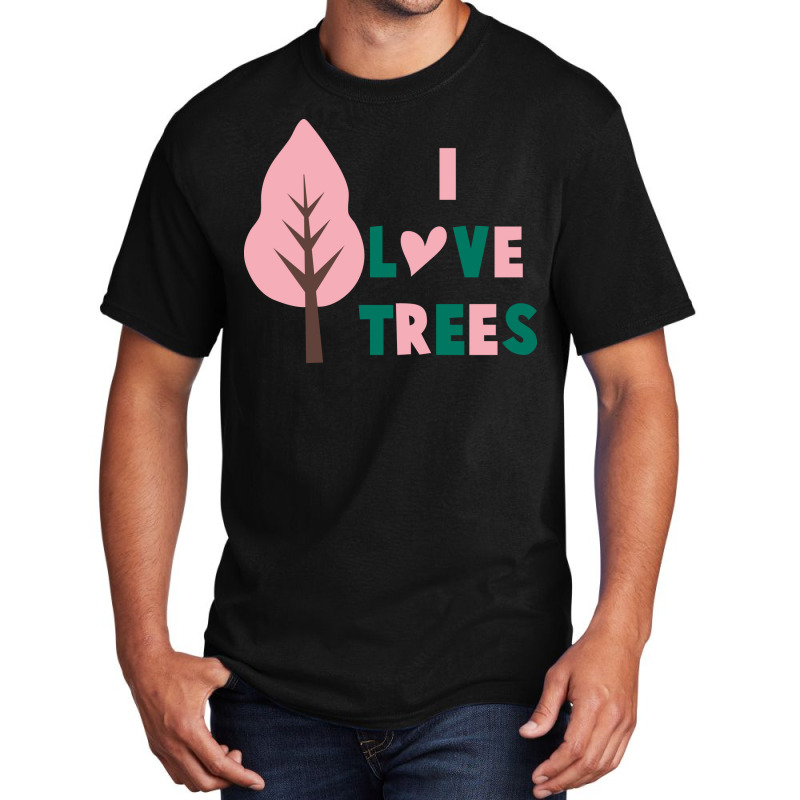 I Love Trees 70s (1) Basic T-shirt | Artistshot