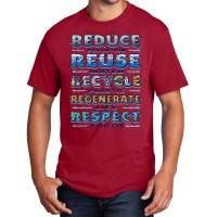 Reduce Reuse Recycle Aesthetic (1) (1) Basic T-shirt | Artistshot