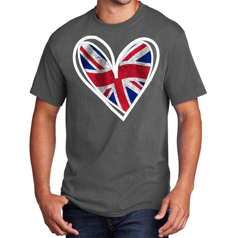 United Kingdom In My Heart Cute Design Gift For Lo Basic T-shirt by deoniravihuy | Artistshot