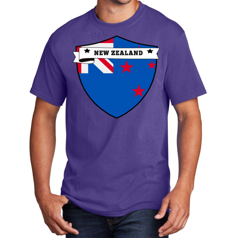 New Zealand Country Shield Basic T-shirt | Artistshot