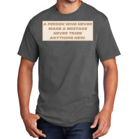 Make Mistakes Quote Basic T-shirt | Artistshot