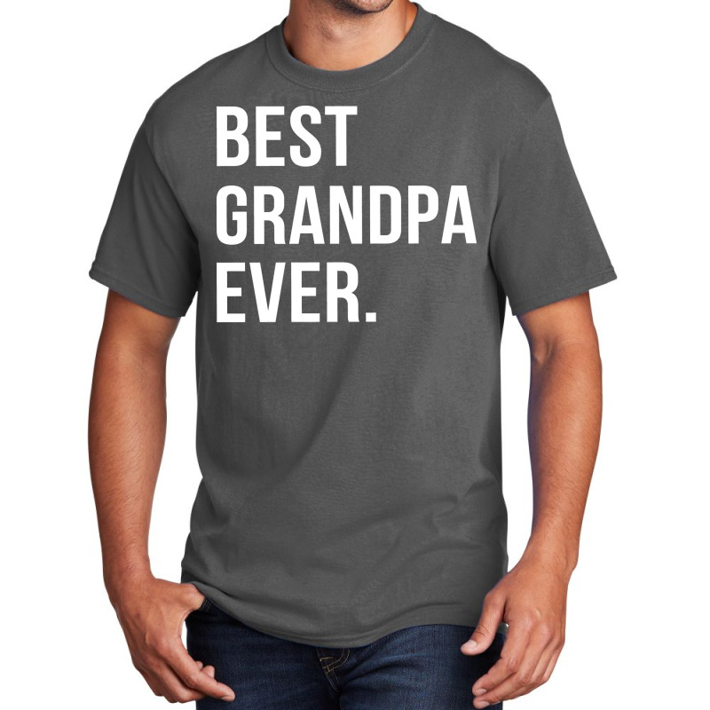 Best Grandpa Ever Funny Hipster Basic T-shirt | Artistshot