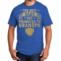 Promoted To New Grandpa Yellow Basic T-shirt | Artistshot