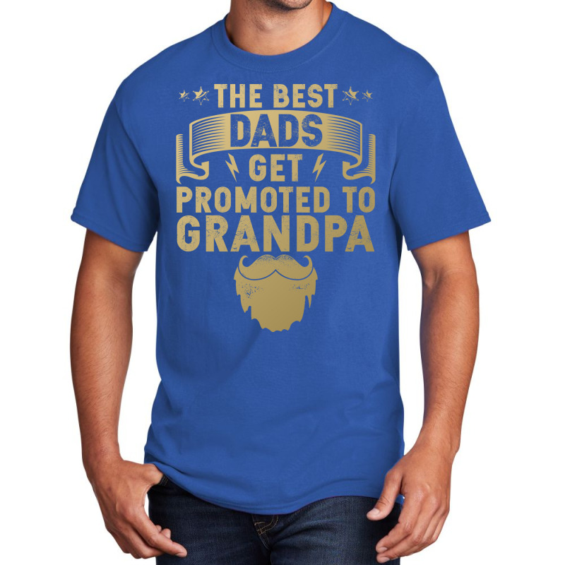 Promoted To New Grandpa Yellow Basic T-shirt | Artistshot