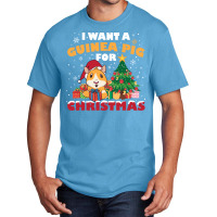 Guinea Pig For Christmas Funny Christmas Gift Gree Basic T-shirt | Artistshot