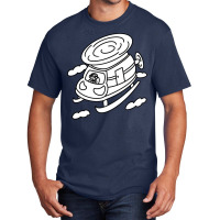 Pilot Helicopter With Cute Cartoon Boy Nature Basic T-shirt | Artistshot