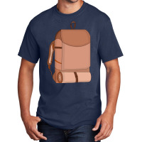 Camping Bag 70s Basic T-shirt | Artistshot