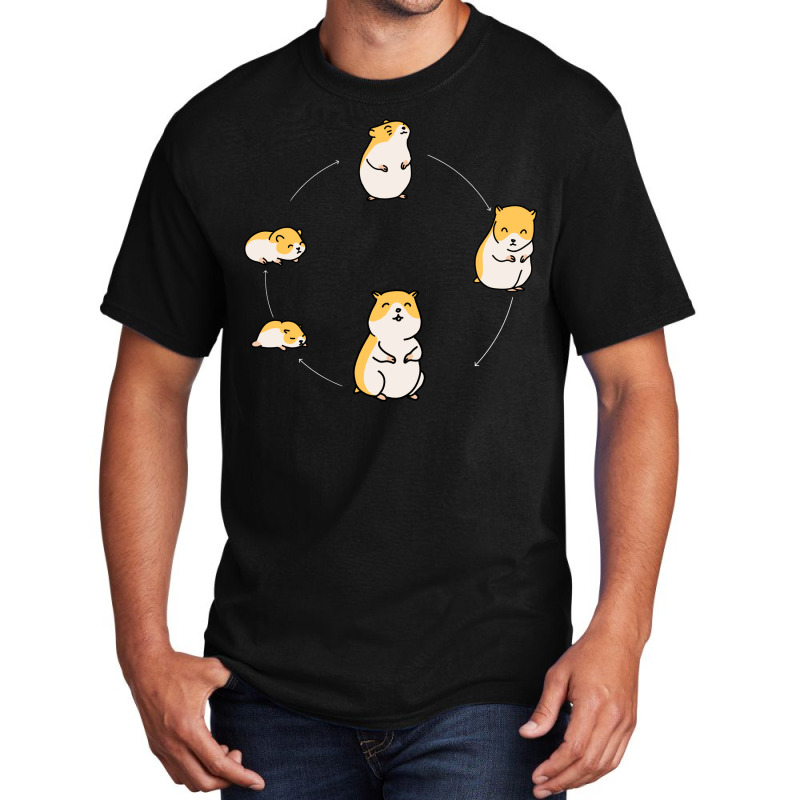 Hamster Lifecycle For Golden Hamster Owners Green Basic T-shirt by cupzchewl | Artistshot