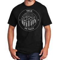 Tails On Trails Hiking Girl Basic T-shirt | Artistshot