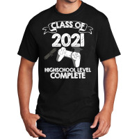 Class 2021 Gaming High School Complete Graduation Basic T-shirt | Artistshot