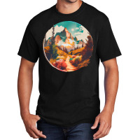 Hiking Trail Into High Alpin Mountain Boy Basic T-shirt | Artistshot