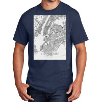 New York City United States City Map Basic T-shirt | Artistshot