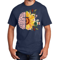 Mental Health With Cross Sunflower Jesus Christian Basic T-shirt | Artistshot