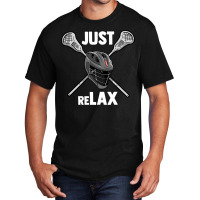 Lacrosse Players Throw Cue Ball Lax Crossstick (3) Basic T-shirt | Artistshot