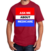 Ask Me About Medicare 80s (1) Basic T-shirt | Artistshot