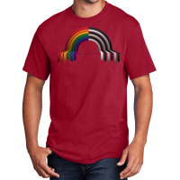 Lgbt Ally Pride Flag 3d Drip Rainbow Design Cool Basic T-shirt | Artistshot