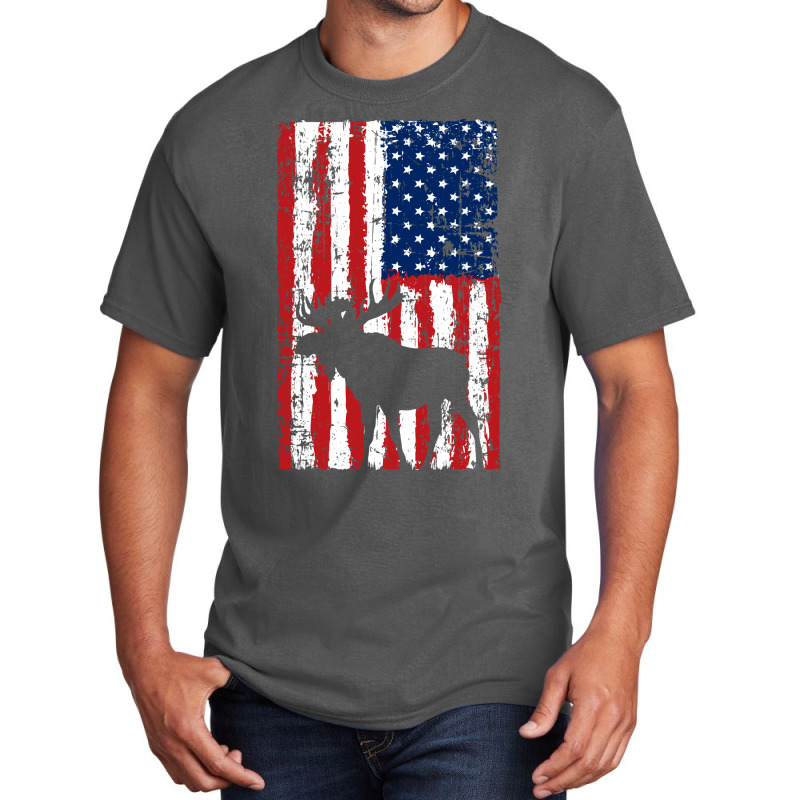 Moose Hunt Design For American Hunters Nature Basic T-shirt by jhotykezongw | Artistshot