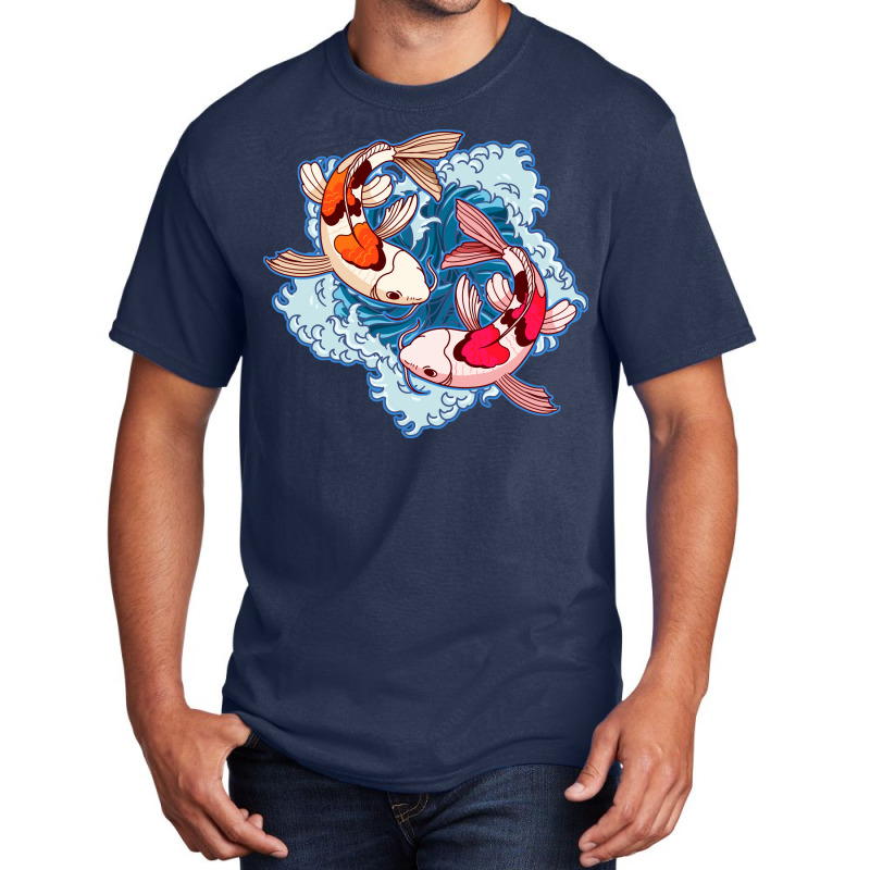 Koi Fish Japanese Tattoo Jinli Japan Coi Carp Hipp Basic T-shirt | Artistshot