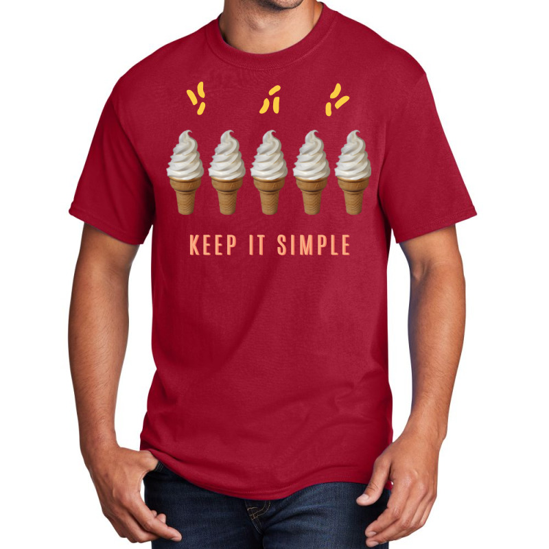 A Simple Ice Cream Makes You Happy Gelatto Summer Basic T-shirt | Artistshot