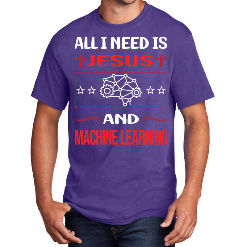 Funny Jesus Machine Learning Aesthetic Basic T-shirt | Artistshot