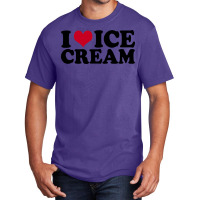 I Love Ice Cream Red Basic T-shirt | Artistshot