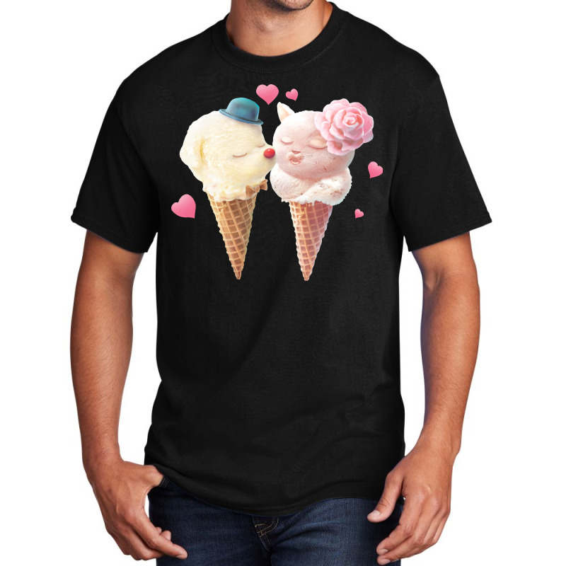 Ice Cream Love Boy Basic T-shirt by doveriilskeh | Artistshot