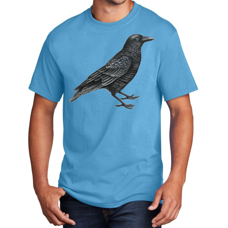 Bird Drawing Basic T-shirt by sporewashory | Artistshot