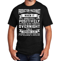 Machining Production Machinist Stars Basic T-shirt | Artistshot