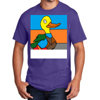 Duck Doing Cute Things Hippie Basic T-shirt | Artistshot