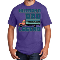 Husband Dad Trucker Legend Cute Basic T-shirt | Artistshot