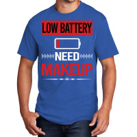 Low Battery Makeup Yellow Basic T-shirt | Artistshot