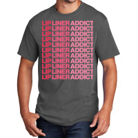 Haute Leopard Lip Liner Addict Stylish Graphic Blu Basic T-shirt | Artistshot