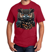 Owl Angry Basic T-shirt | Artistshot